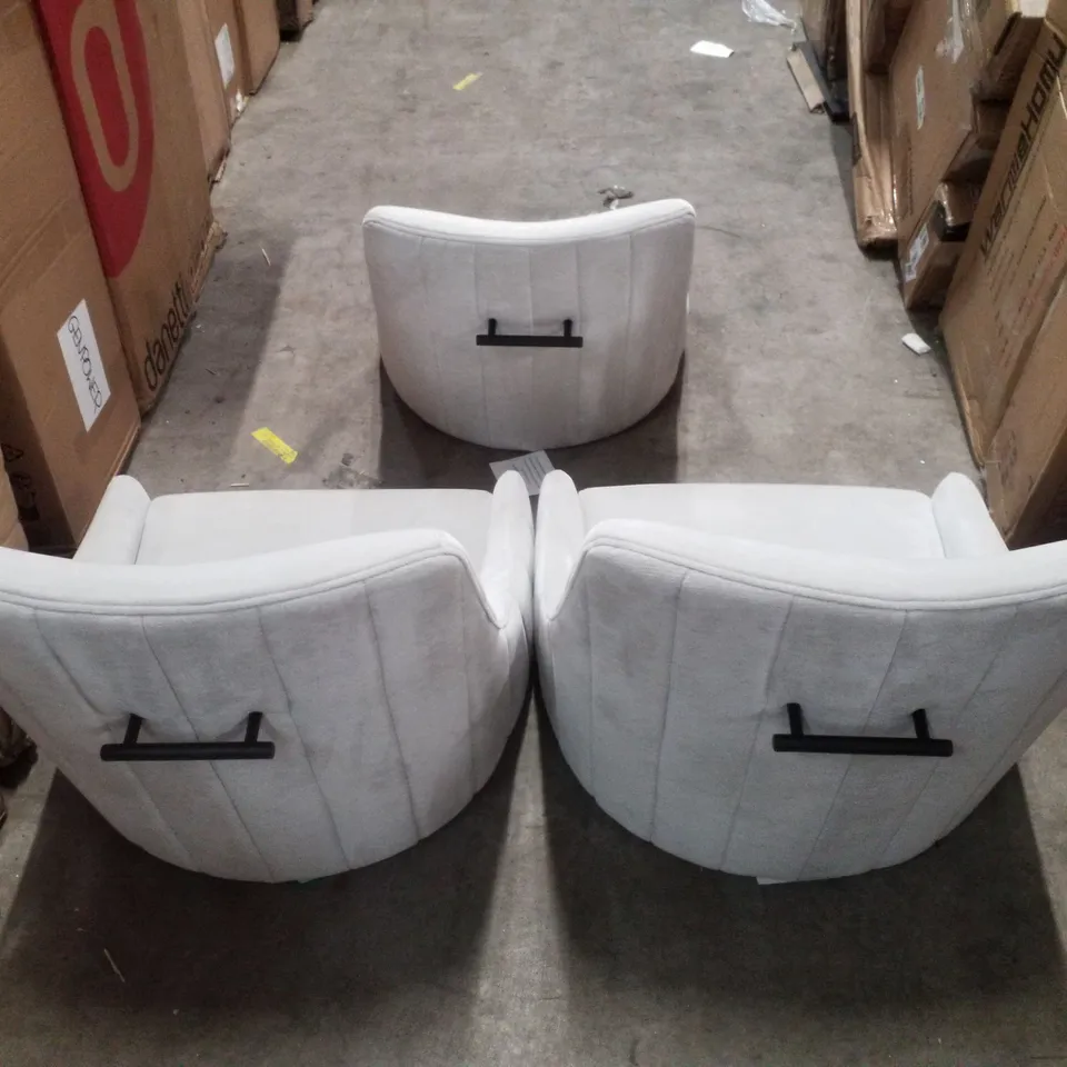 BOXED SET OF 3 JULIANA CHAMPAGNE DINING CHAIRS (NO LEGS)