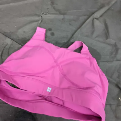 SWEATY BETTY POWER MEDIUM SUPPORT SPORTS BRA – RASPBERRY PINK – SIZE M