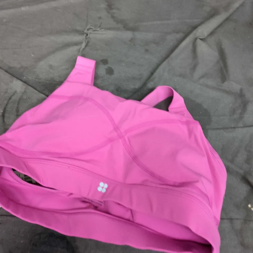 SWEATY BETTY POWER MEDIUM SUPPORT SPORTS BRA – RASPBERRY PINK – SIZE M