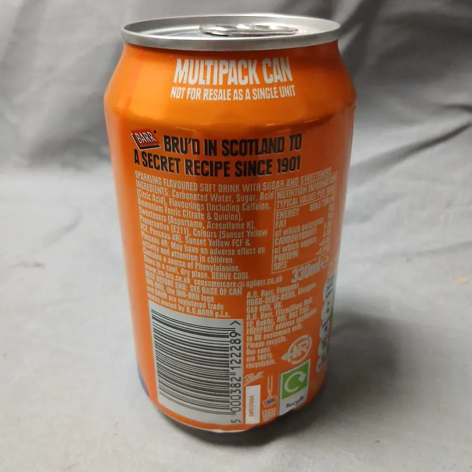 24 IRN-BRU ORIGINAL 330ML CAN – MULTIPACK