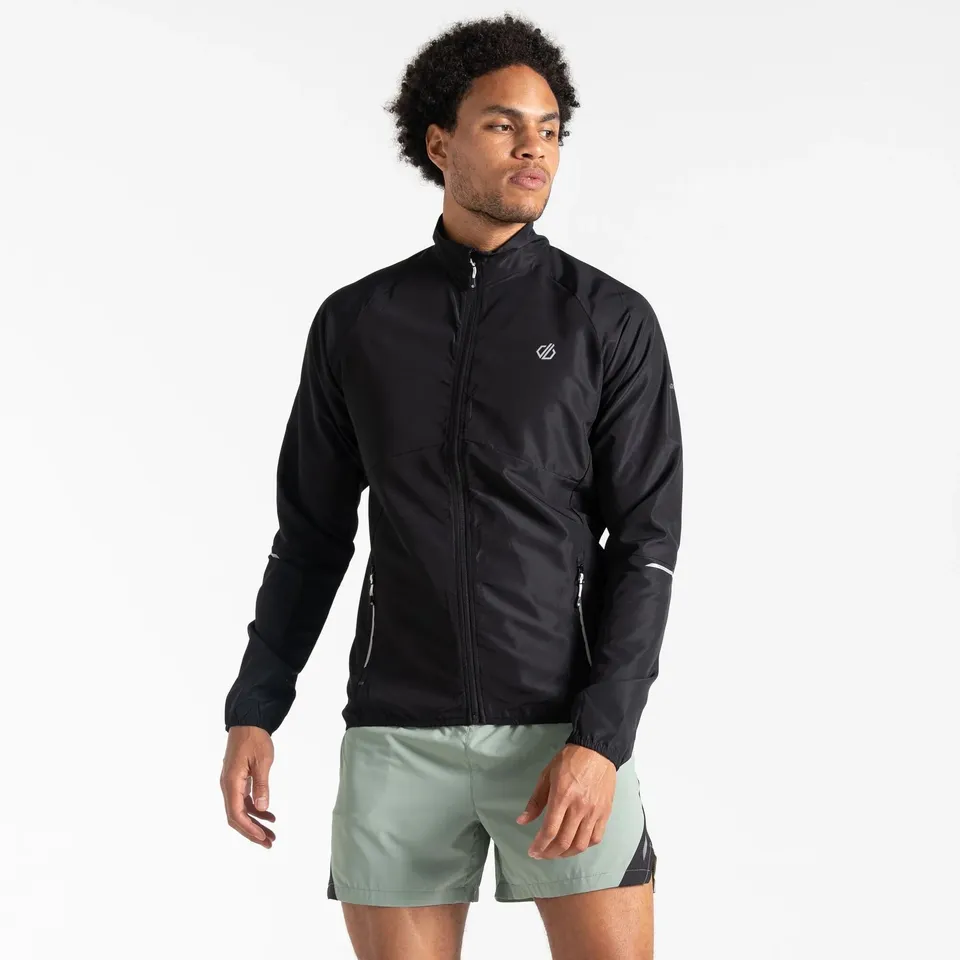 BRAND NEW DARE 2B MENS ABLAZEIII WINDBREAKER JACKET IN BLACK SIZE XXL