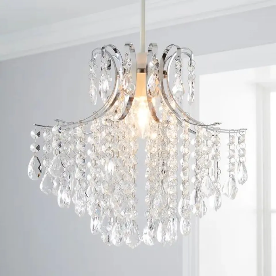 BOXED SHERIDAN JEWEL EASY FIT CHANDELIER PENDANT SHADE £40