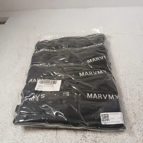 MARVYNS WOMEN'S BOXER SHORTS – BLACK - 5 PACK - XXL