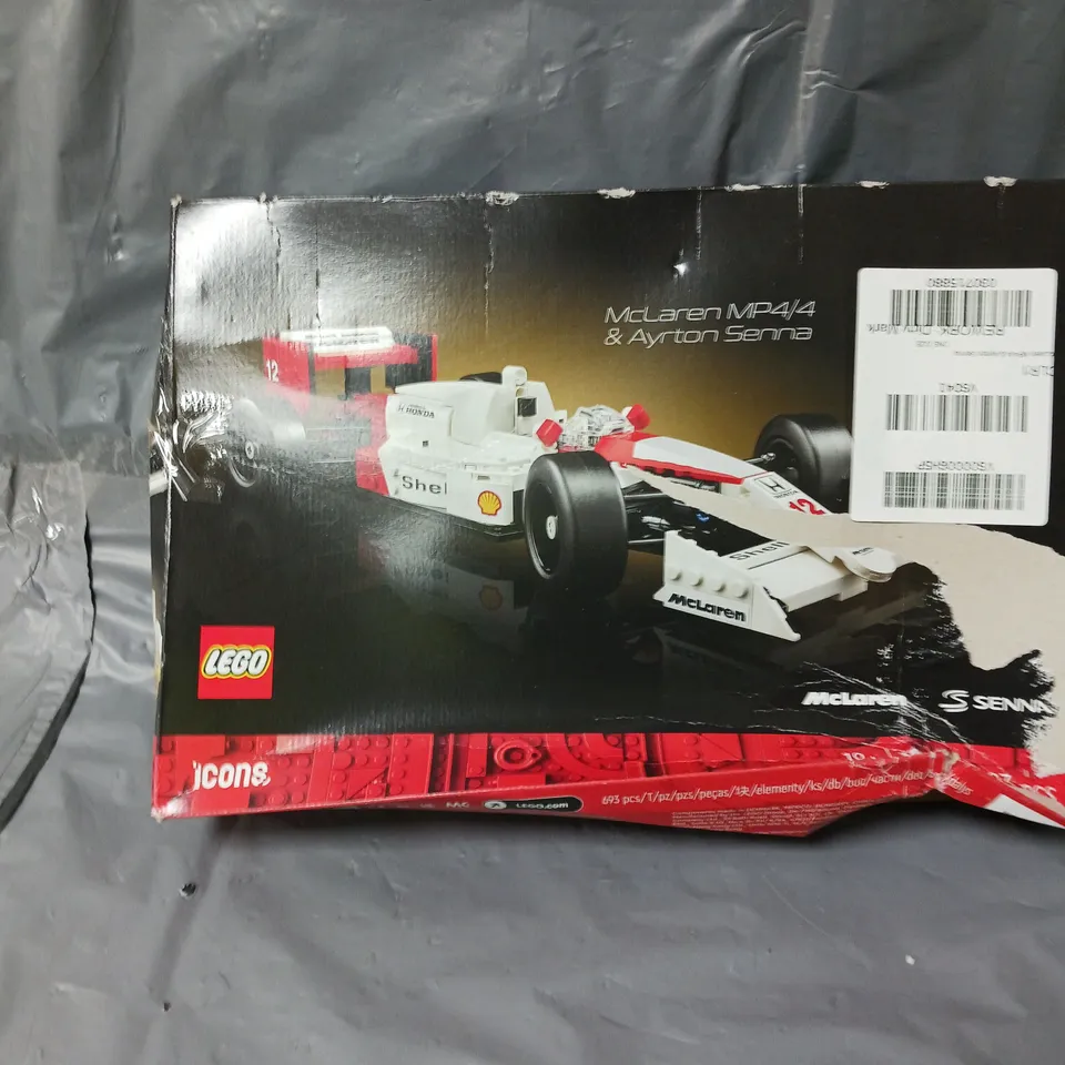 BOXED LEGO MCLAREN MP4 & AYRTON SENNA 10330 RRP £69.99