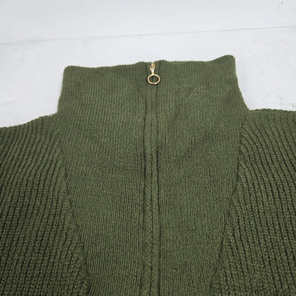 BODY FLIRT GREEN ZIP UP NECK JUMPER UK XL