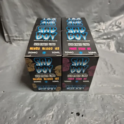 APPROXIMATELY 12 SAD BOY E-LIQUID MULTIPACKS 