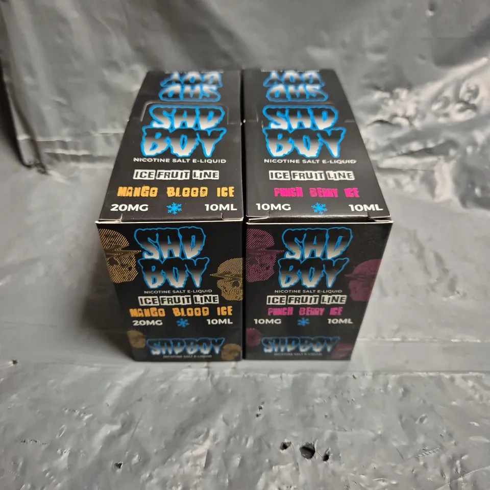 APPROXIMATELY 12 SAD BOY E-LIQUID MULTIPACKS 