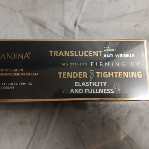 TOTE OF APPROXIMATELY 15 XIANJINA PEPTIDE COLLAGEN FIRMING SERUM CREAM – TRANSLUCENT, ANTI-WRINKLE