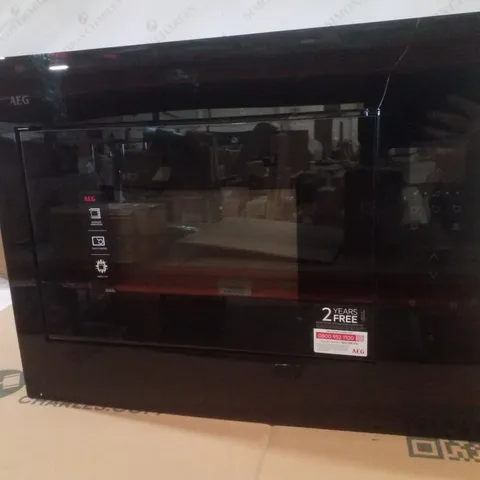 AEG OB6SM261UB BUILT-IN COMPACT SOLO MICROWAVE - BLACK