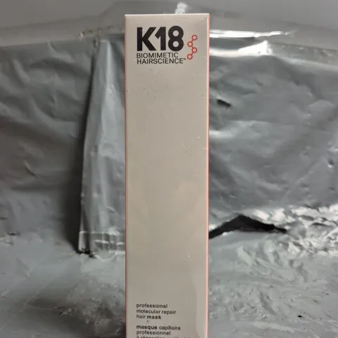 BOXED AND SEALED K18 BIOMIMETIC HAIRSCIENCE - PROFESSIONAL MOLECULAR REPAIR HAIR MASK - 150ML