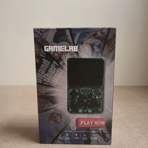 BOXED GAMELAB ALL-IN-ONE HANDHELD GAME DEVICE IN GREEN