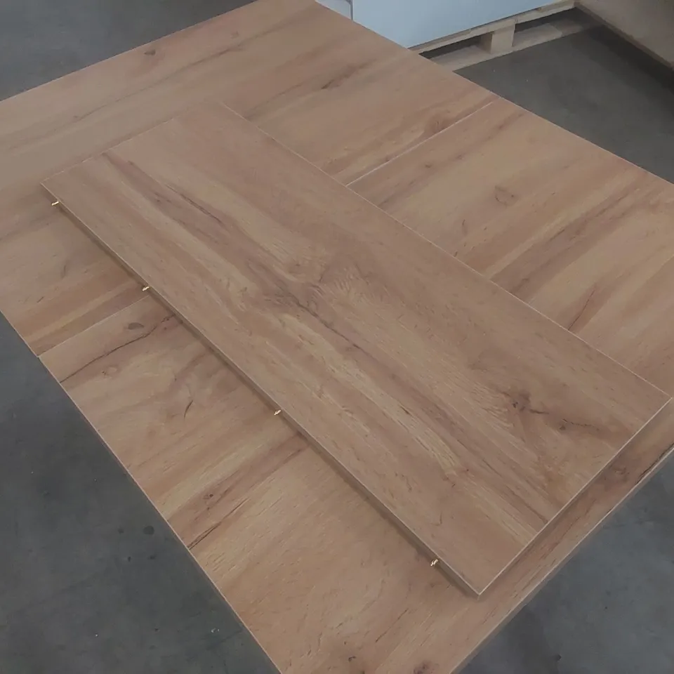 GERMAN-ENGINEERED EXTENDABLE DINING TABLE - DUAL-LEAF DESIGN WITH HIDDEN STORAGE