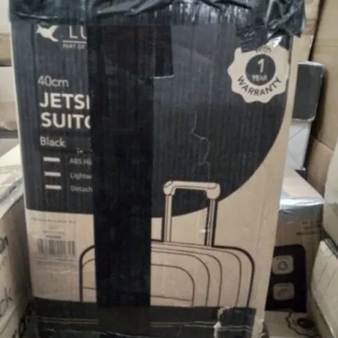 BOXED LUGG 40CM JETSET SUITCASE BLACK