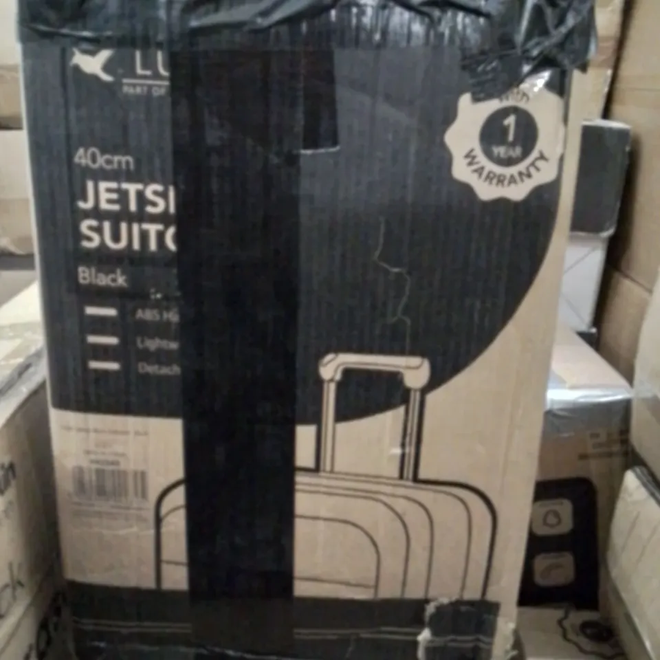 BOXED LUGG 40CM JETSET SUITCASE BLACK