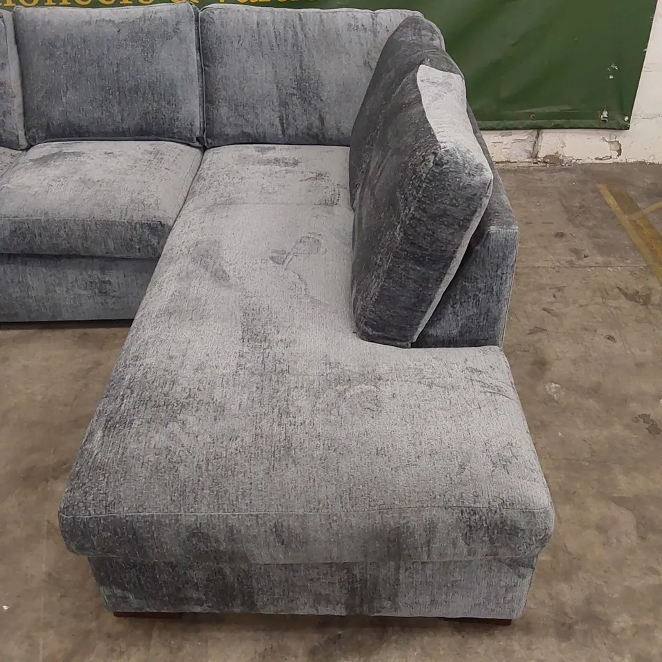 DESIGNER SALERNO STANDARD FABRIC CORNER CHAISE SOFA