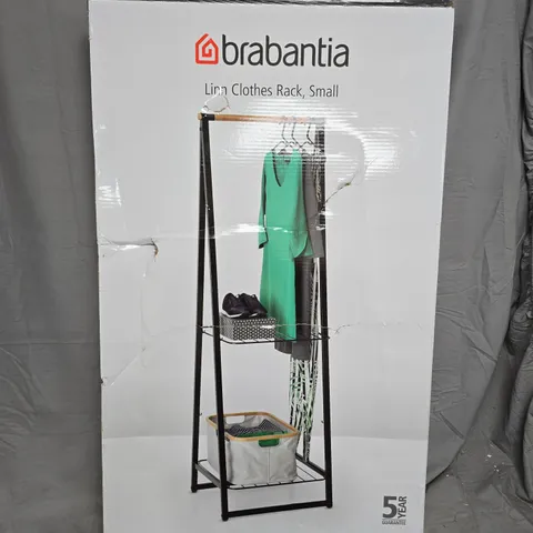 BOXED BRABANTIA LINN SMALL CLOTHES RACK - BLACK 