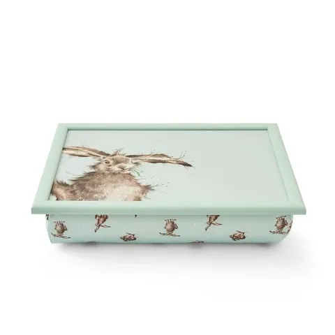 BOXED WRENDALE DESIGNS, COLOURED - HARE CUSHIONED LAP TRAY (1 BOX)