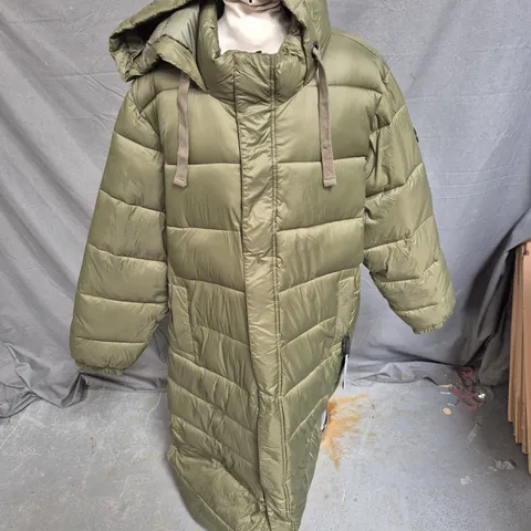 TOG24 CAUTLEY WOMENS LONG PADDED JACKET IN KHAKI SIZE 20