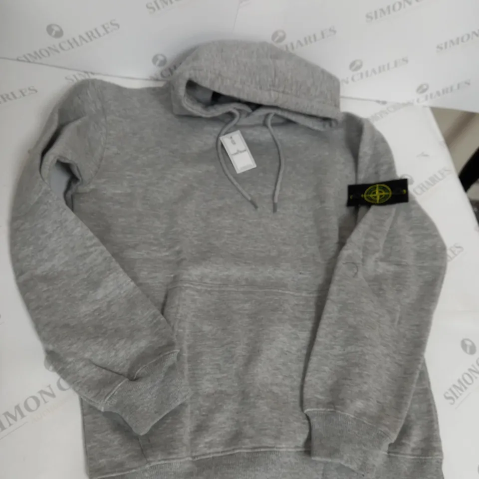 SMALL LIGHT GREY STONE ISLAND JUMPER 
