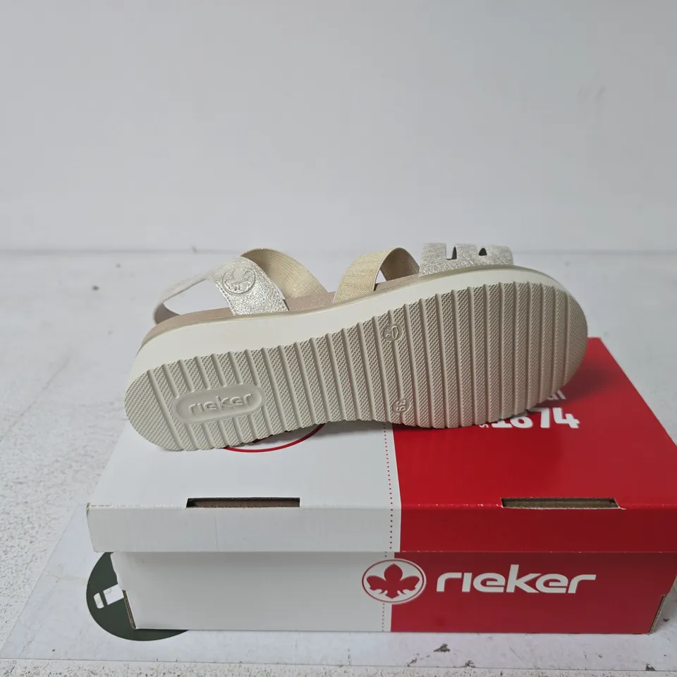 RIKER BEIGE SANDALS SIZE 39 BOXED
