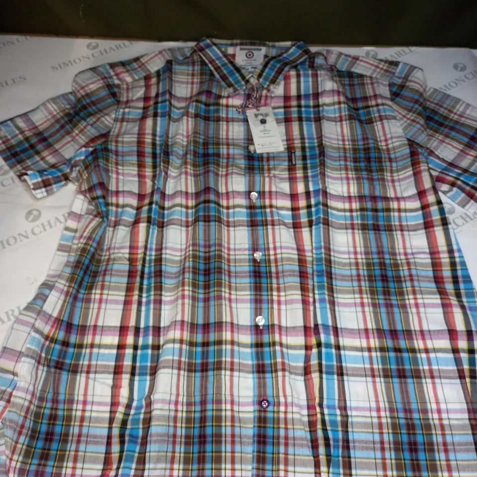 LAMBRELLA MULTI COLOURED CHECK SHIRT - SIZE 4XL