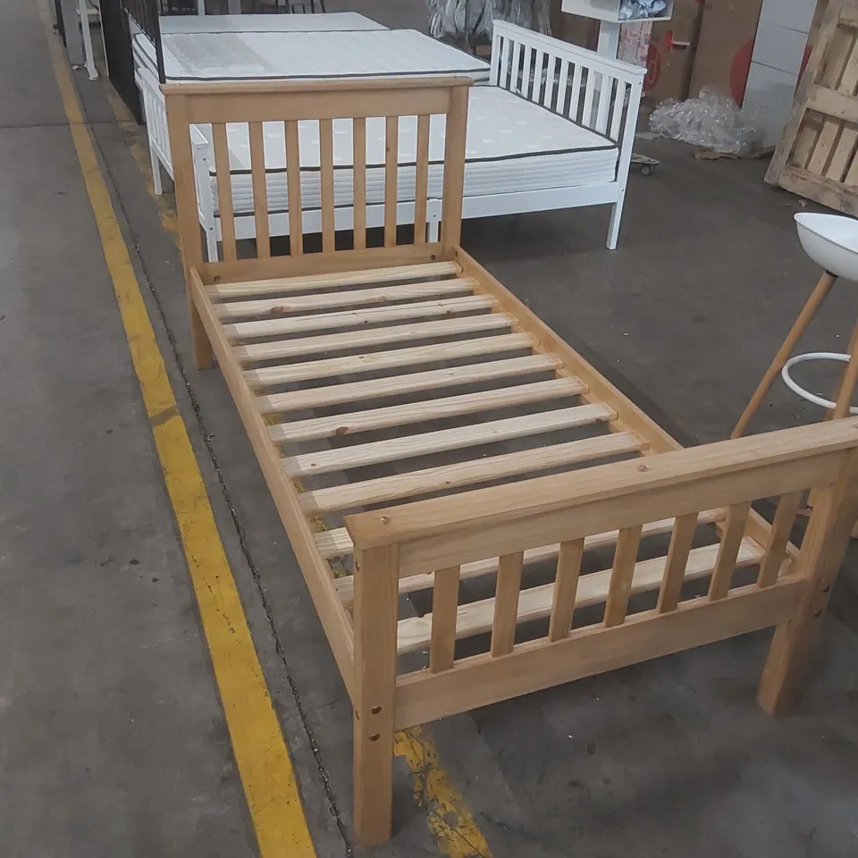 SOLID PINE WOOD SOMERSET SINGLE (3') BED FRAME