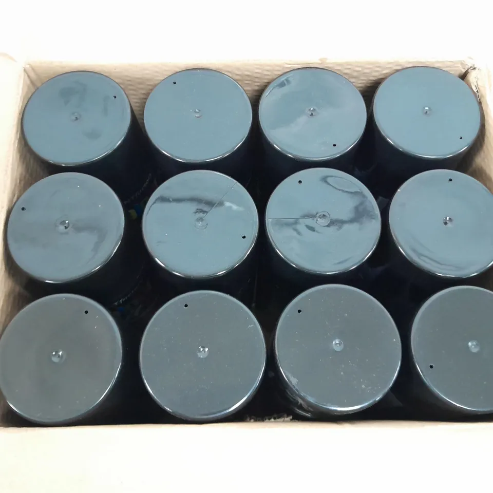 12 PAINTFACTORY COLOUR IT QUICK DRYING PAINT IN JET BLACK (12 x 400ml) - COLLECTION ONLY