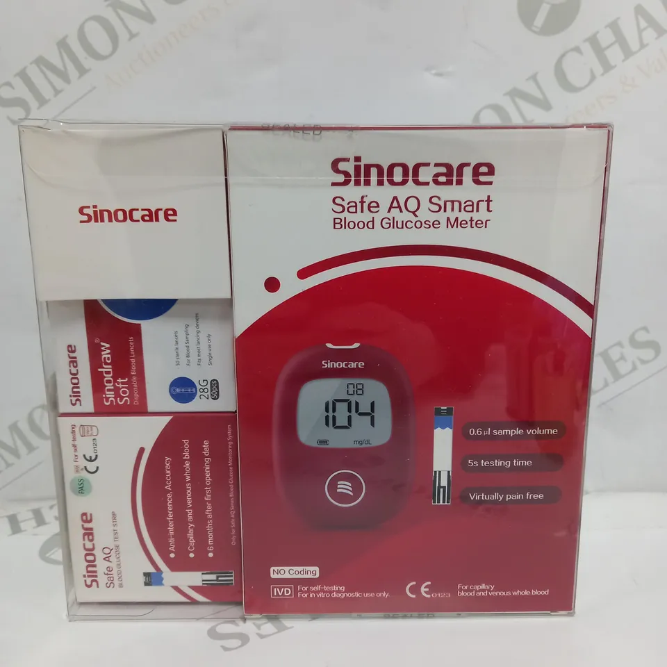 SINOCARE DIABETES TESTING KIT, BLOOD SUGAR MONITOR