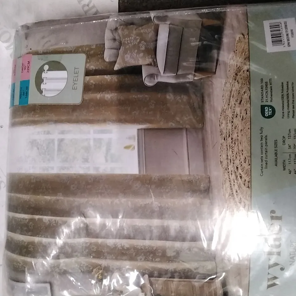 BALLAM POLYESTER ROOM DARKENING CURTAINS 