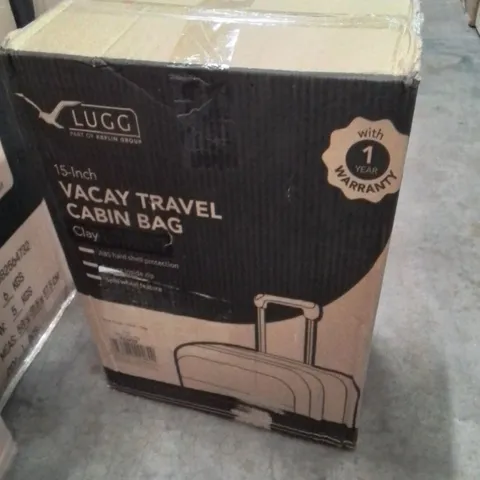 BOXED LUGG 15INCH VACAY TRAVEL CABIN BAG CLAY