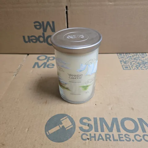 YANKEE CANDLE CLEAN COTTON 567G DOUBLE WICK