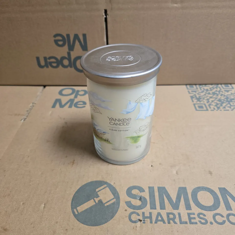 YANKEE CANDLE CLEAN COTTON 567G DOUBLE WICK