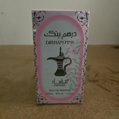 BOXED AND SEALED DIRHAM PINK MANASIK EAU DE PARFUM 100ML