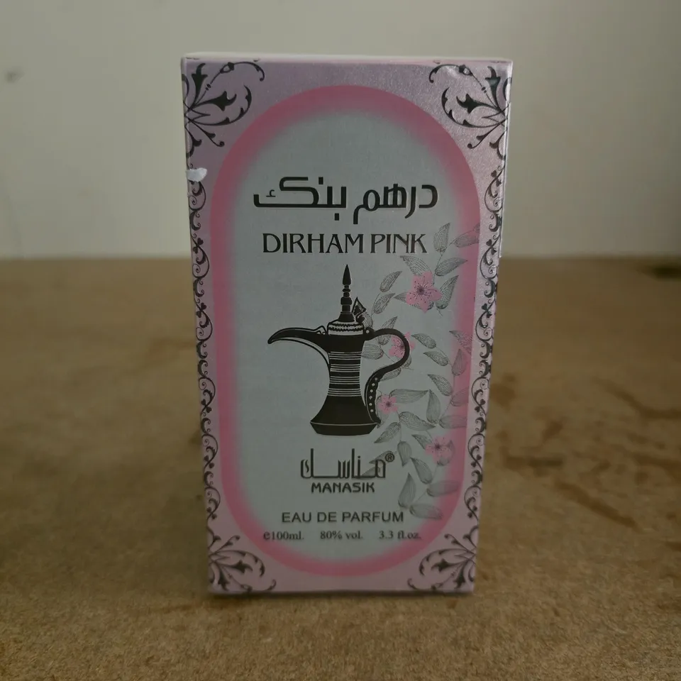BOXED AND SEALED DIRHAM PINK MANASIK EAU DE PARFUM 100ML