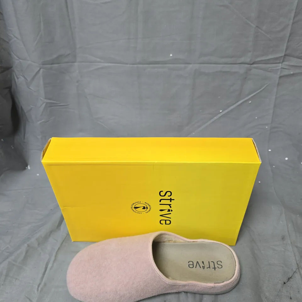 STRIVE WOMEN'S PINK SLIPPERS – UK SIZE 7