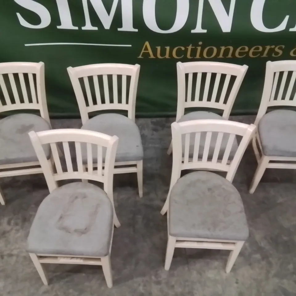 SET OF 6 DINING CHAIRS 