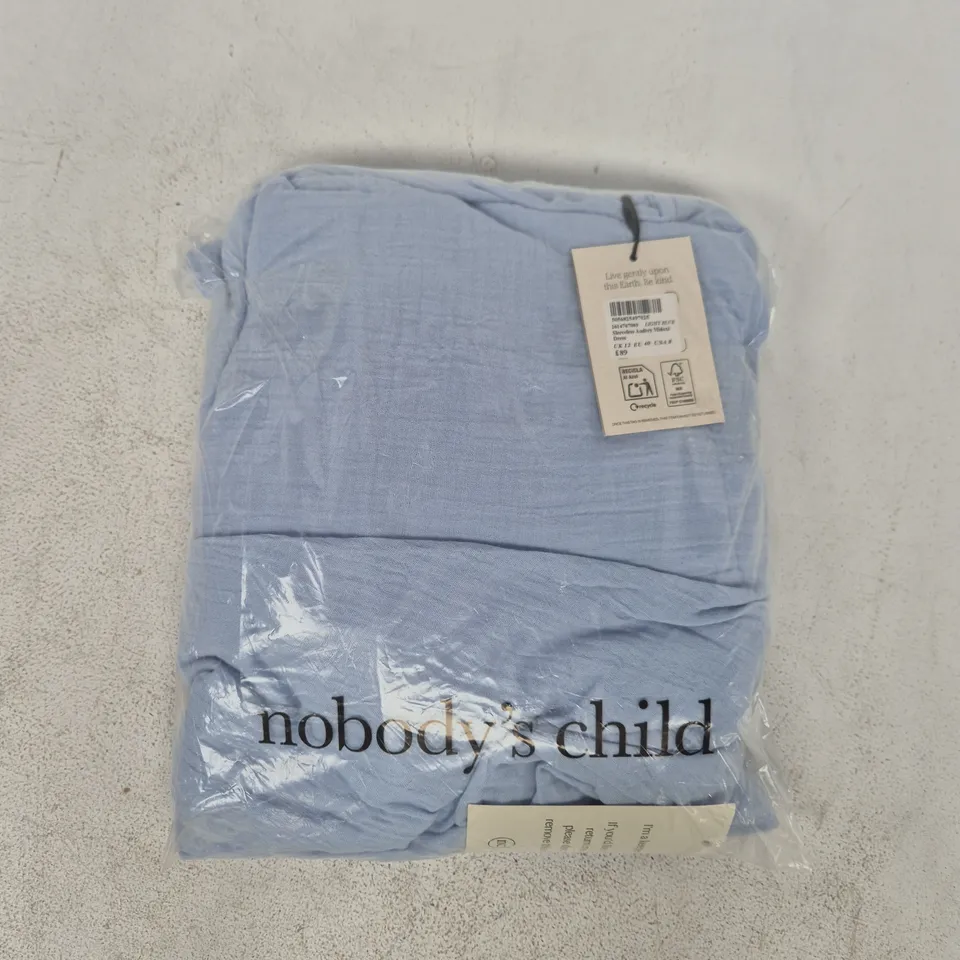 BAGGED NOBOYD'S CHILD SLEEVELESS AUDREY MIDAXI DRESS IN BLUE SIZE UK 12