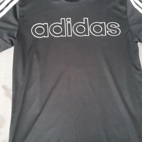 ADIDAS CREW-NECK T-SHIRT IN BLACK SIZE XS