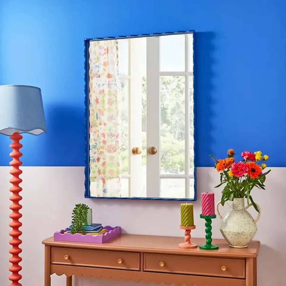 BOXED SOPHIE ROBINSON RECTANGLE WIGGLE WALL MIRROR