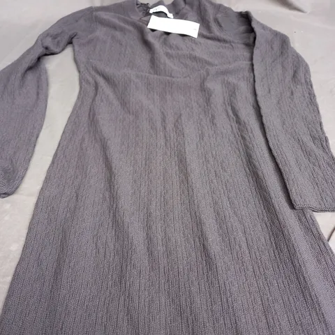 ZARA LIGHT GREY STRECH DRESS - EUR MEDIUM
