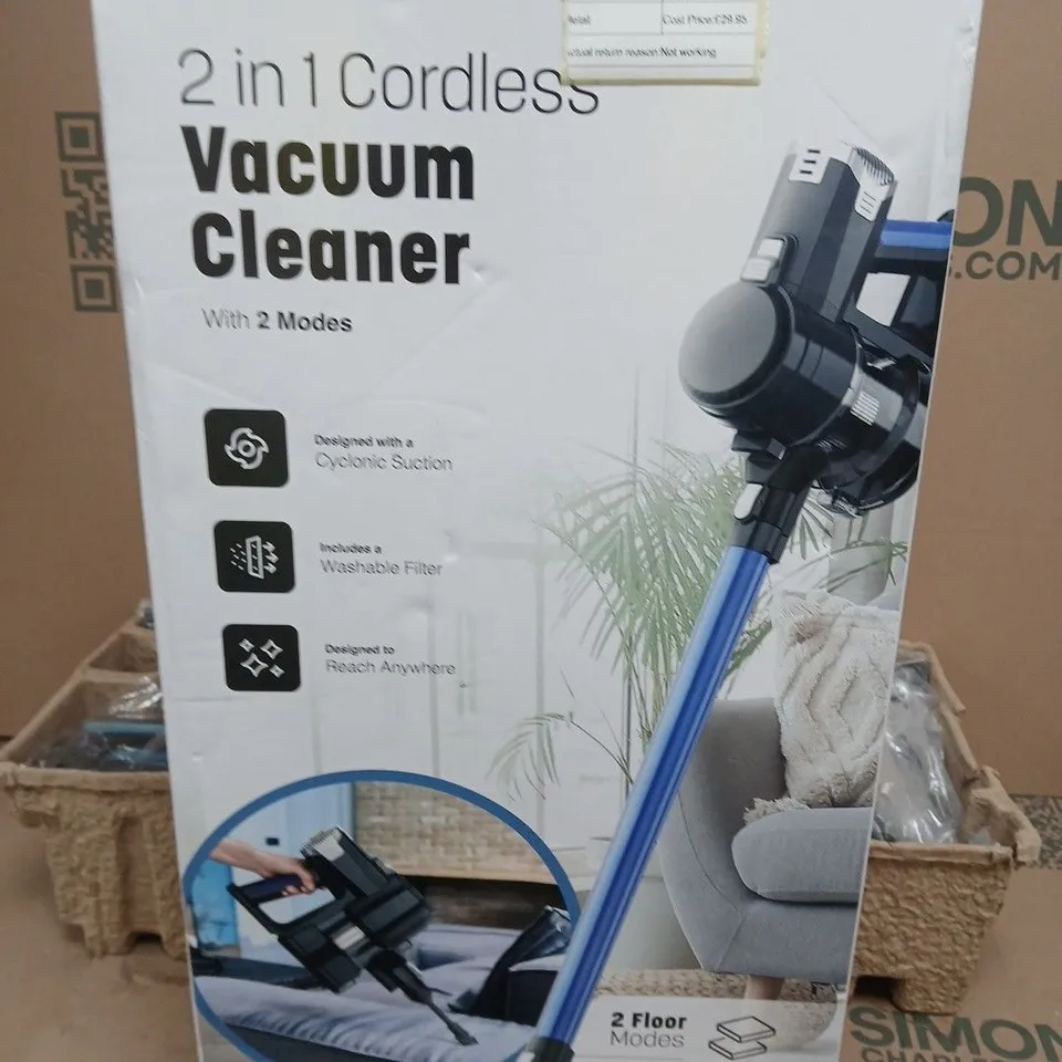 KEPLIN 2-IN-1 CORDLESS VACUUM CLEANER – BOXED