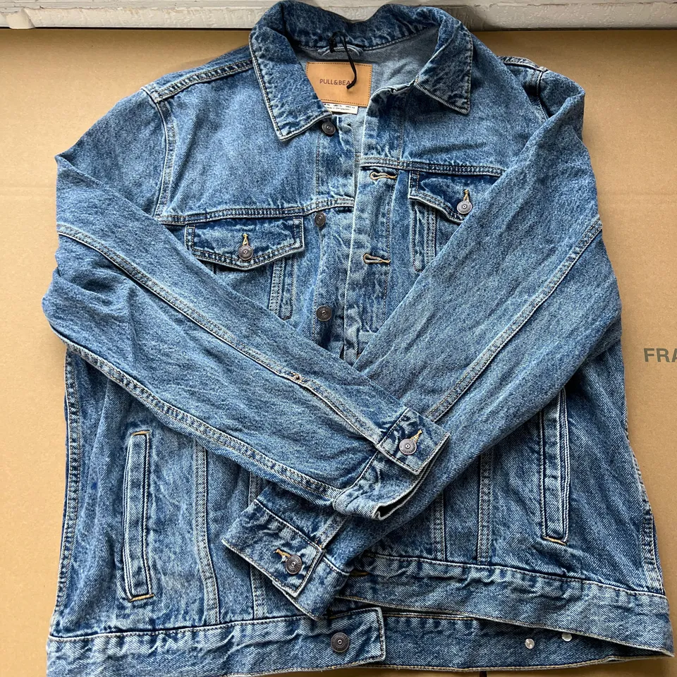 PULL&BEAR XL BLUE DENIM JACKET