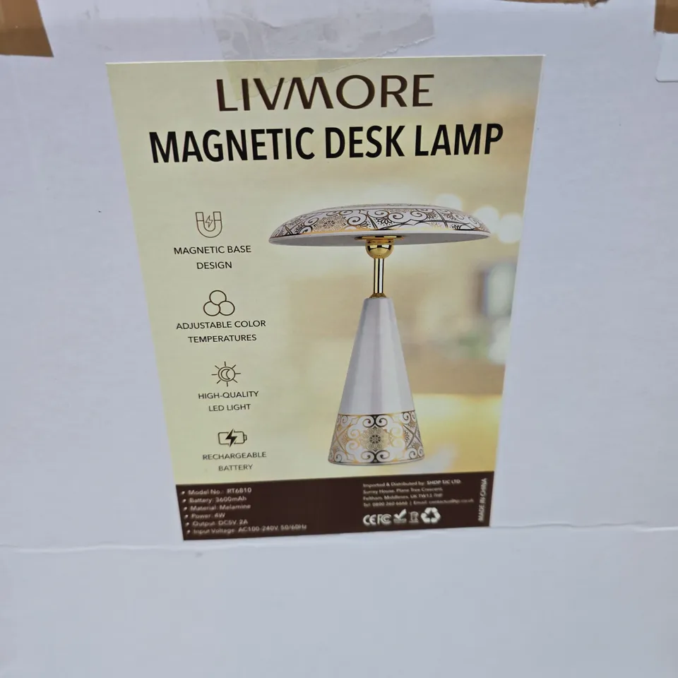 LIVMORE MAGNETIC DESK LAMP – BOXED 