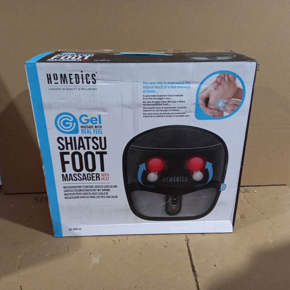 BOXED HOMEDICS EL MASSAGE SHIATSU FOOT MASSAGER 