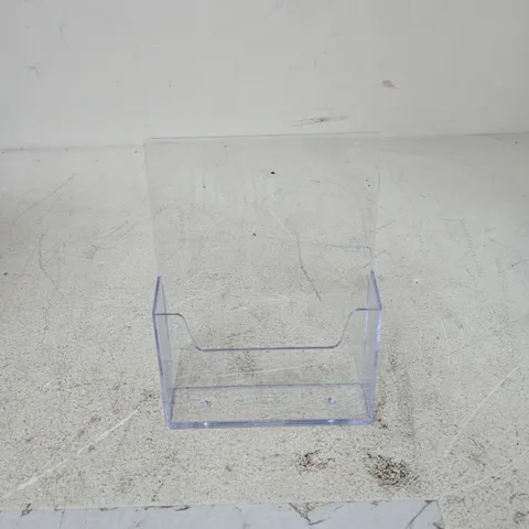 BOX OF APPROXIMATELY 10 PLASTIC DISPLAY STANDS (LEAFLET SIZE)