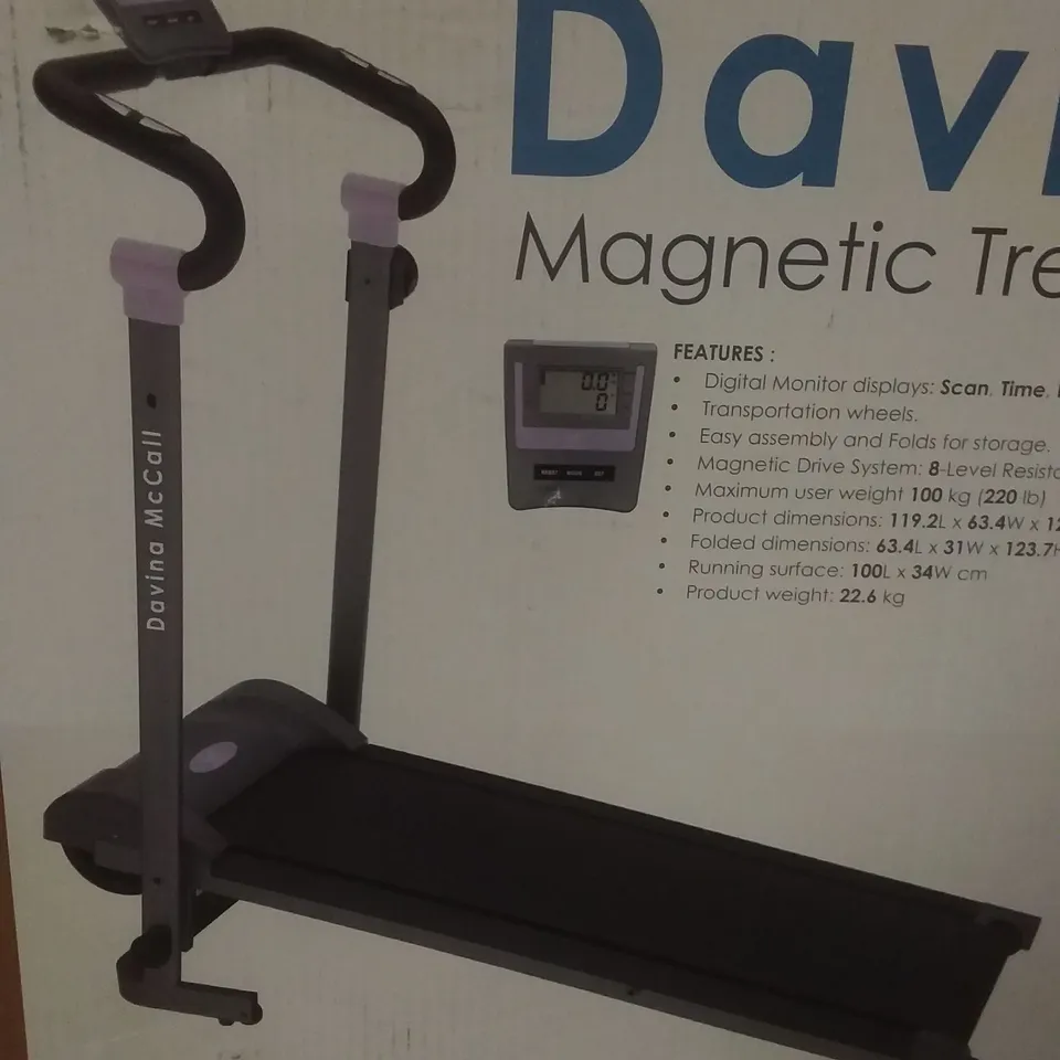 BOXED DAVINA MAGNETIC TREADMILL 