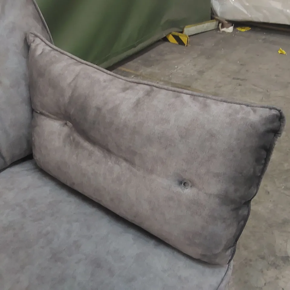 QUALITY DESIGNER PAULO 2 SEATER VELVET UPHOLSTERED SOFA 