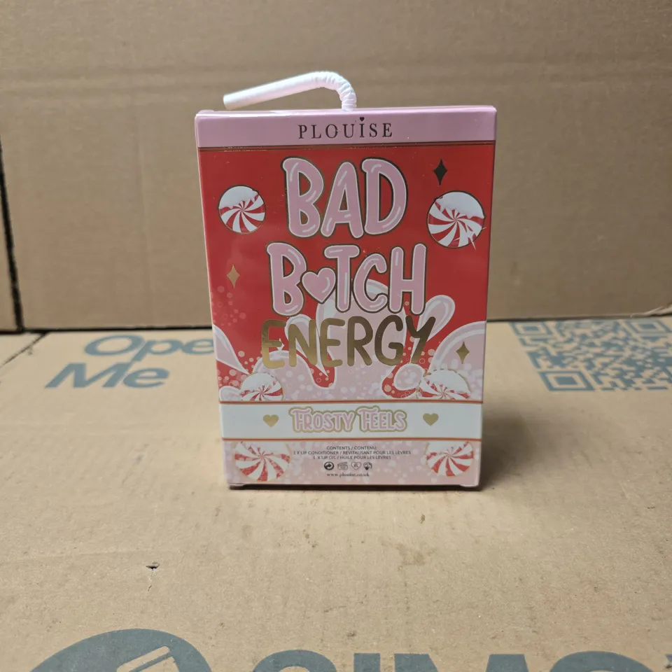 PLOUISE BAD BITCH ENERGY FROSTY FEELS: 1 X LIP CONDITIONER + 1 LIP OIL BOXED, SEALED