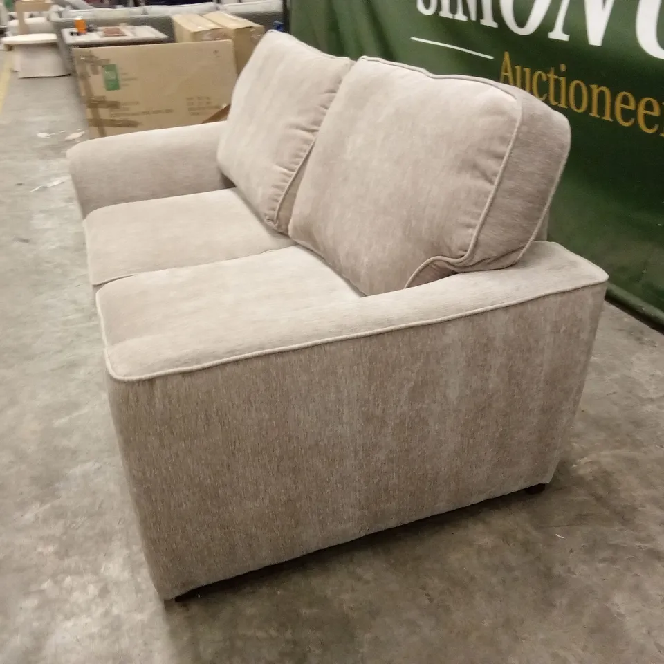 HARLOW 2 SEATER STANDARD BACK FABRIC SOFA - NATURAL RRP £599