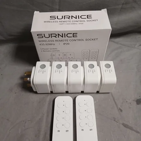 BOXED SURNICE WIRELESS REMOTE CONTROL SOCKET SET
